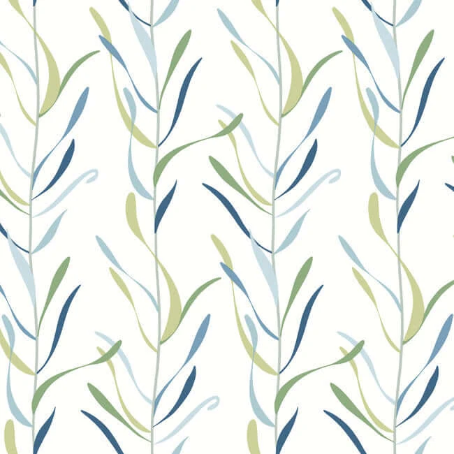 Chloe Vine Wallpaper Peacock wallpaper by York Wallcoverings