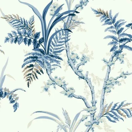 Enchanted Fern Wallpaper Blues wallpaper by York Wallcoverings