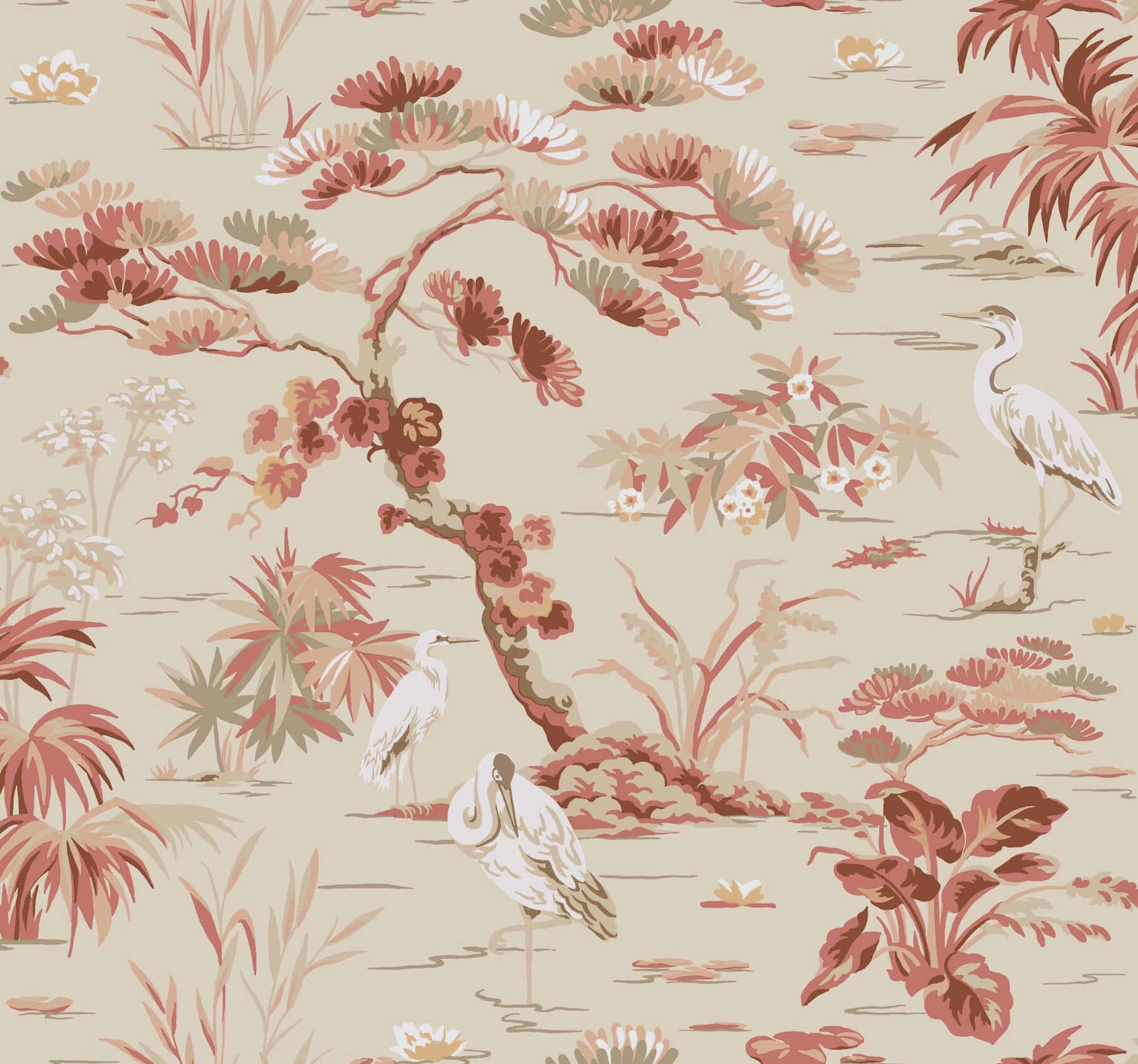 Bridgewater Wallpaper Coral wallpaper by York Wallcoverings