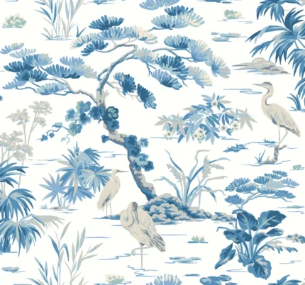 Bridgewater Wallpaper White wallpaper by York Wallcoverings