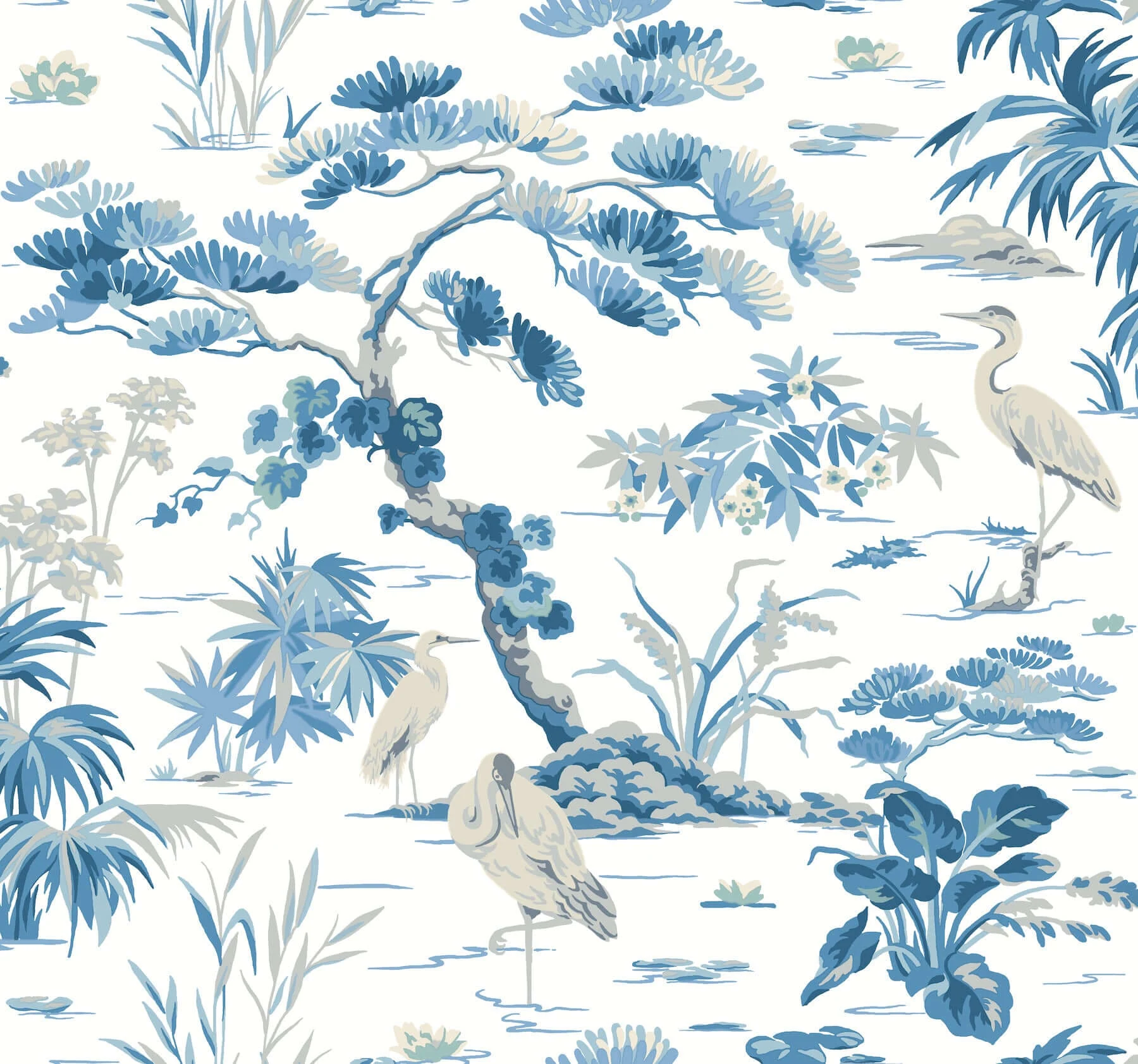 Bridgewater Wallpaper White wallpaper by York Wallcoverings