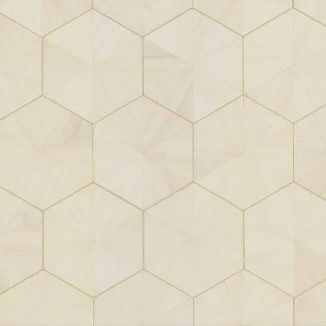 Hexagram Wood Veneer Wallpaper Ivory - York Wallpaper Image 1 Hexagram Wood Veneer Wallpaper Ivory wallpaper by York Wallcoverings
