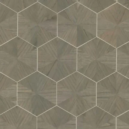Hexagram Wood Veneer Wallpaper Caper wallpaper by York Wallcoverings