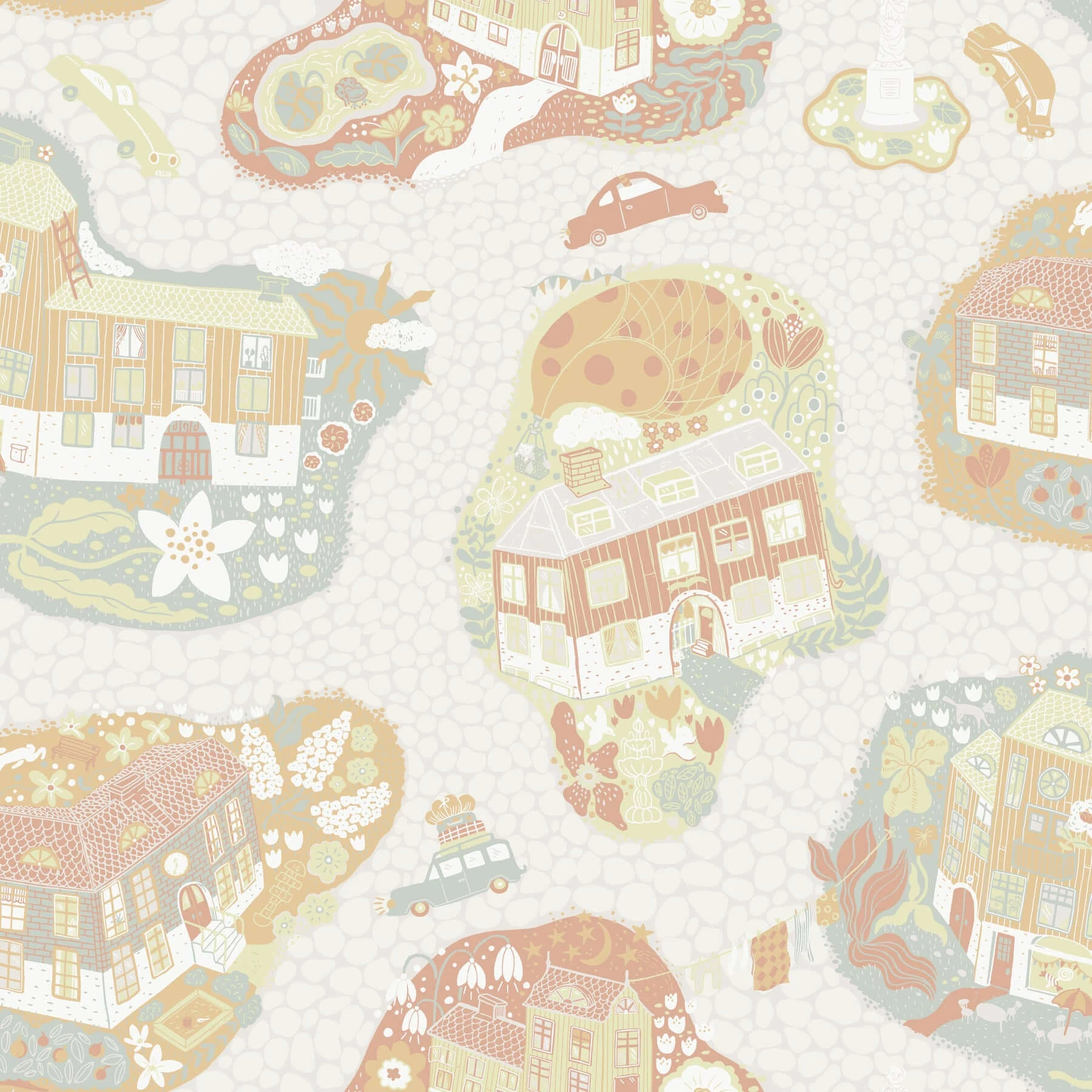 Staden Wallpaper Grey wallpaper by York Wallcoverings