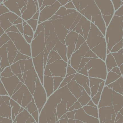 Trees Silhouette Wallpaper Mochasilver wallpaper by York Wallcoverings