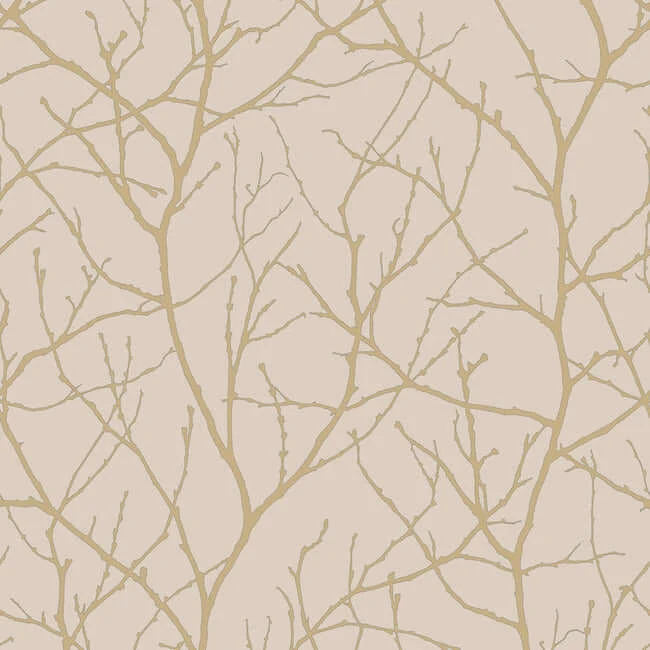 Trees Silhouette Wallpaper Beigegold wallpaper by York Wallcoverings