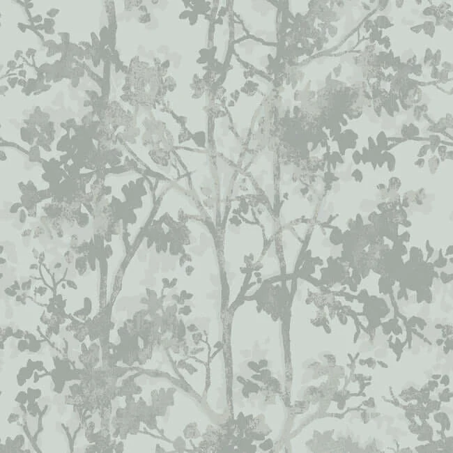 Shimmering Foliage Wallpaper Spasilver wallpaper by York Wallcoverings