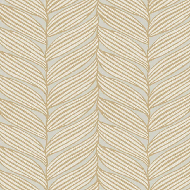 Luminous Leaves Wallpaper Neutralgold wallpaper by York Wallcoverings