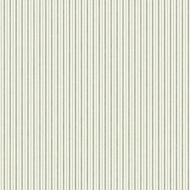 French Ticking Wallpaper Charcoalblack wallpaper by York Wallcoverings
