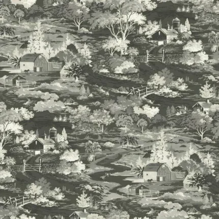 Homestead Wallpaper Grayscale wallpaper by York Wallcoverings