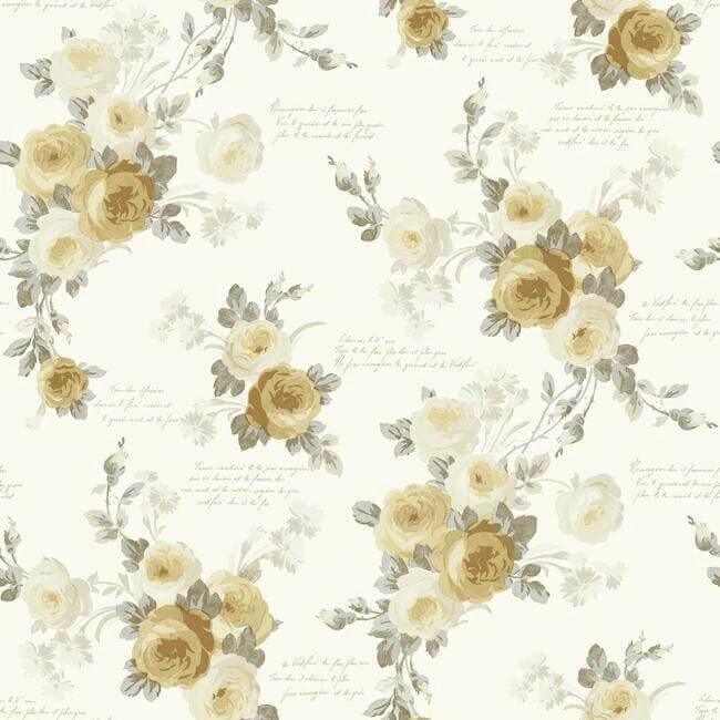 Heirloom Rose Wallpaper Bright Days wallpaper by York Wallcoverings