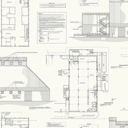 The Market Wallpaper White wallpaper by York Wallcoverings