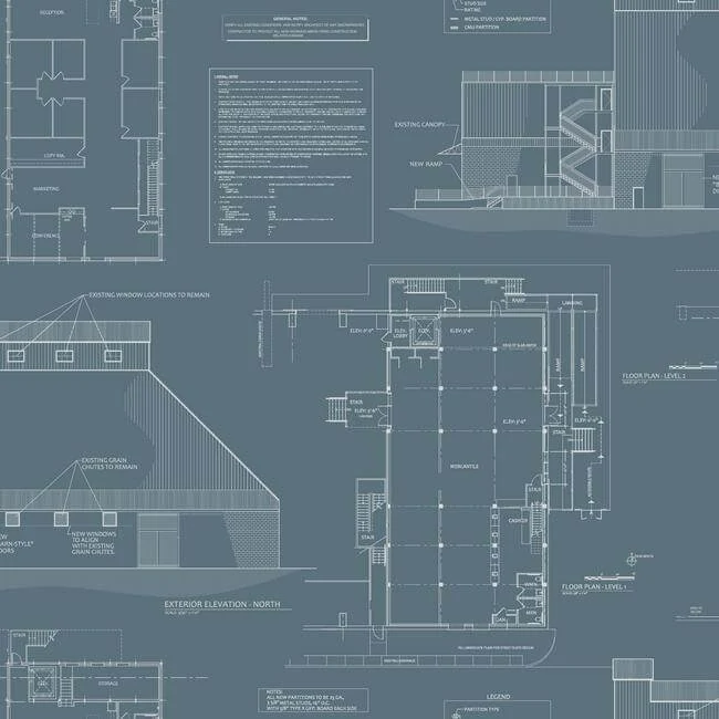 The Market Wallpaper Federal Blue - York Wallpaper Image 1 The Market Wallpaper Federal Blue wallpaper by York Wallcoverings