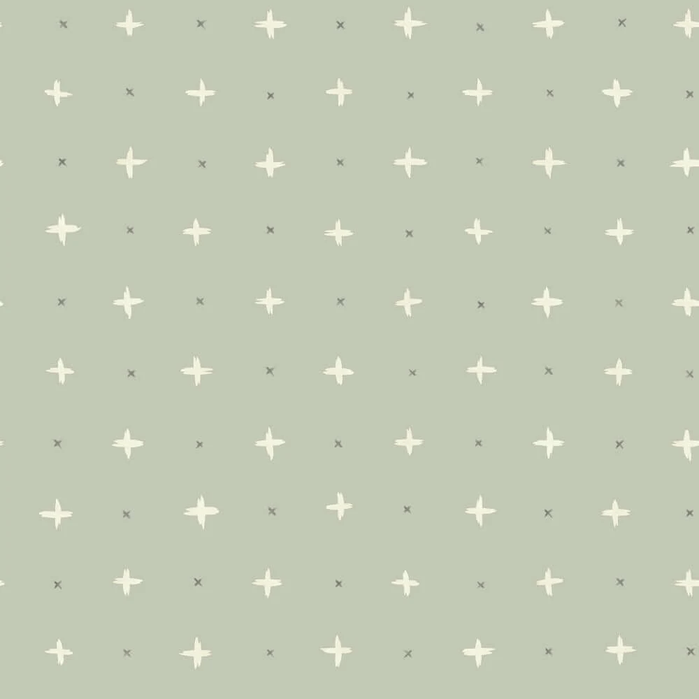 Cross Stitch Wallpaper Sunday Strollgreen wallpaper by York Wallcoverings