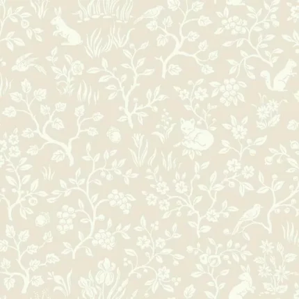 Fox Hare Wallpaper Ella Rose Soft Pink wallpaper by York Wallcoverings