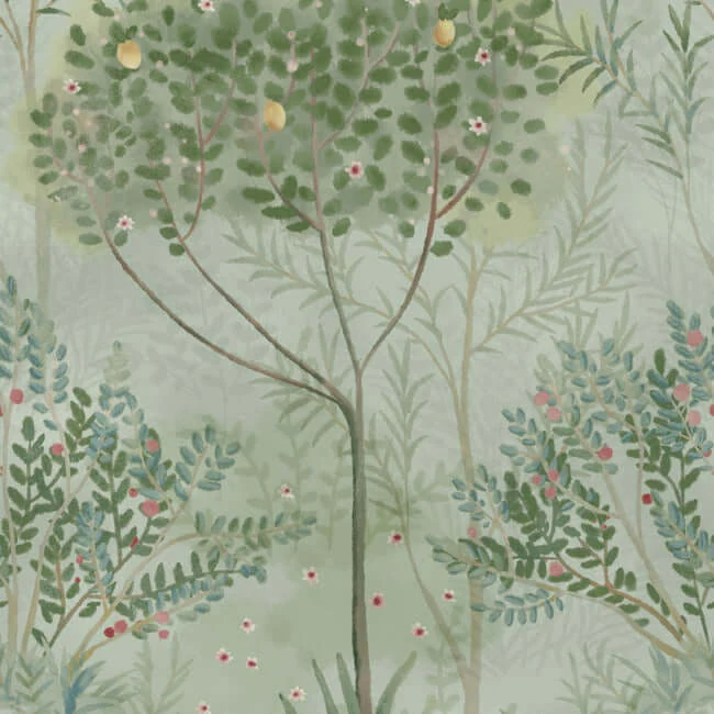 Orchard Wallpaper Green wallpaper by York Wallcoverings