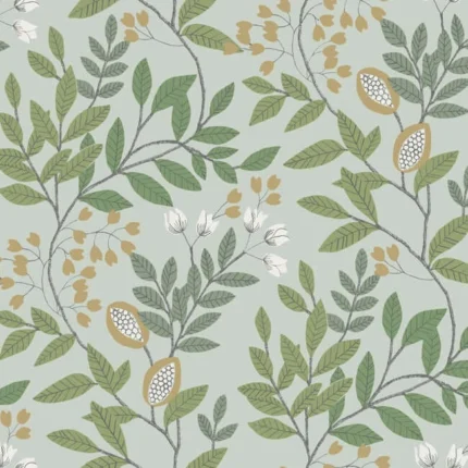 Eden Retreat Wallpaper Jadegold wallpaper by York Wallcoverings