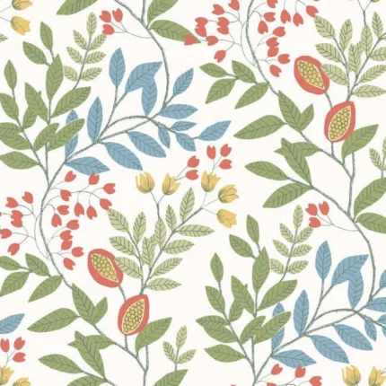 Eden Retreat Wallpaper Whitemulti wallpaper by York Wallcoverings