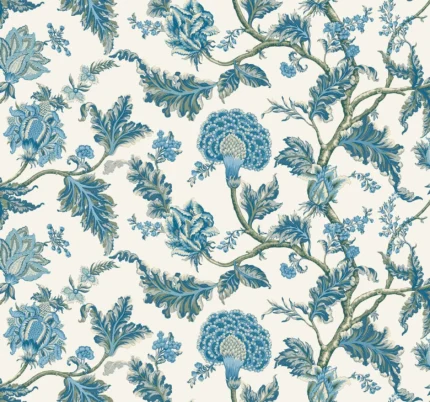 Monroe Wallpaper Blue wallpaper by York Wallcoverings