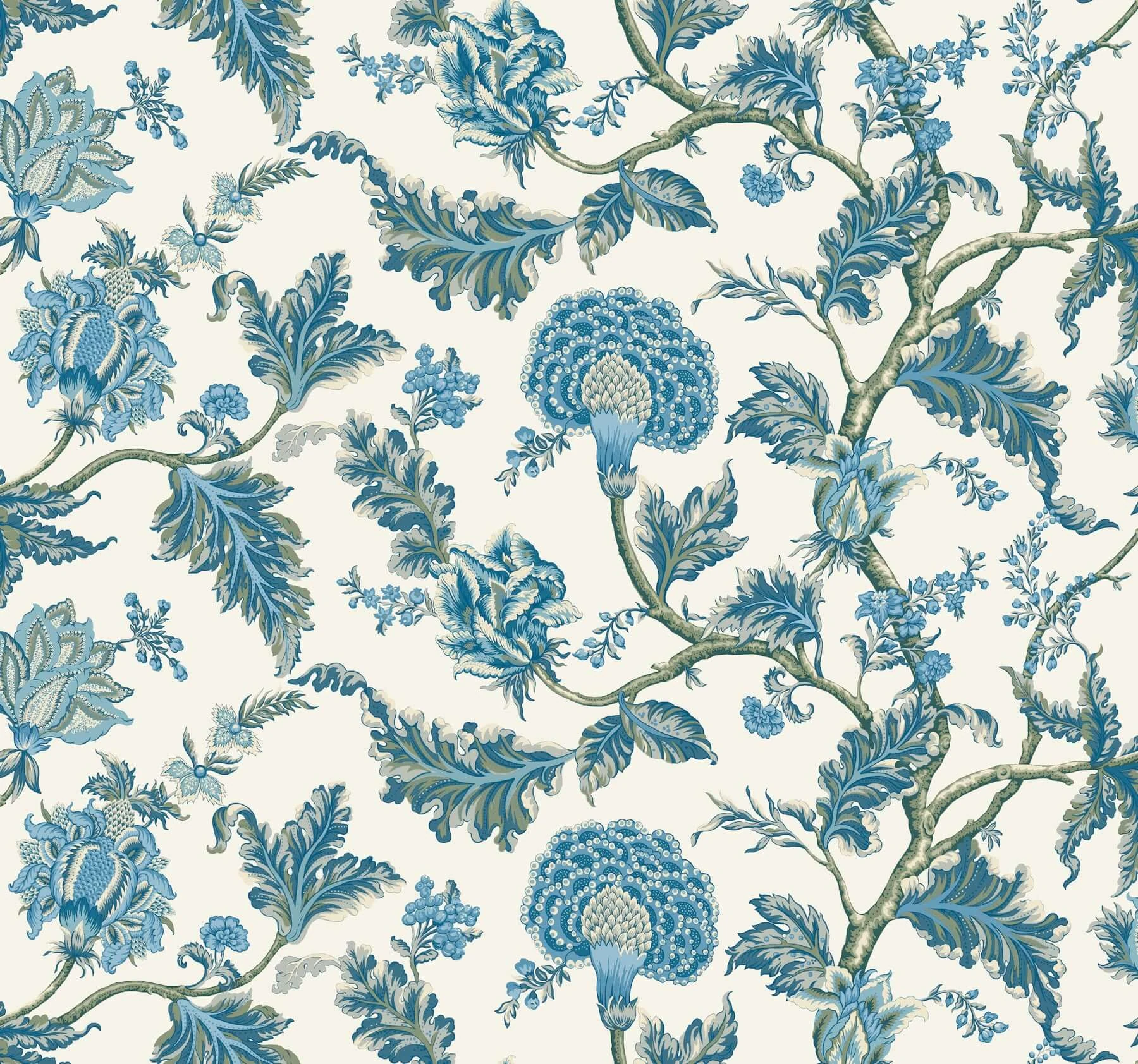 Monroe Wallpaper Blue wallpaper by York Wallcoverings
