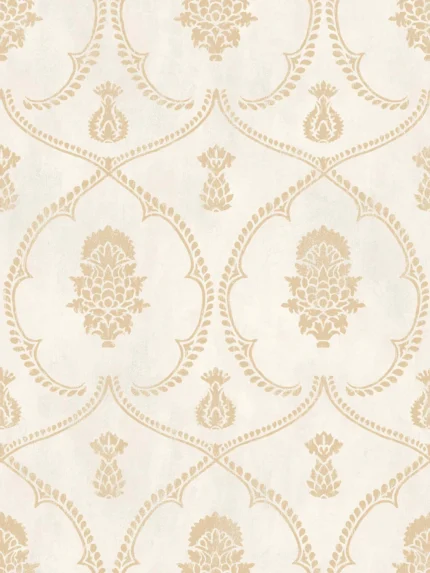 Royal Damask Wallpaper Soft Gold wallpaper by York Wallcoverings