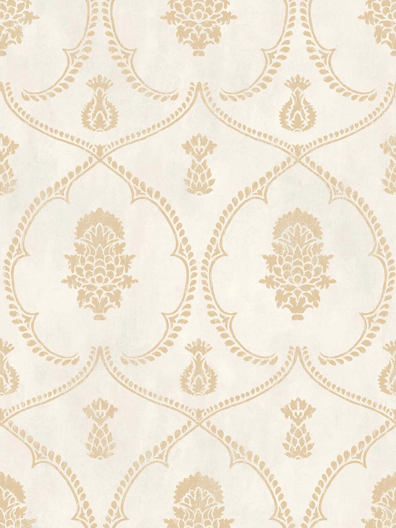 Royal Damask Wallpaper Soft Gold wallpaper by York Wallcoverings