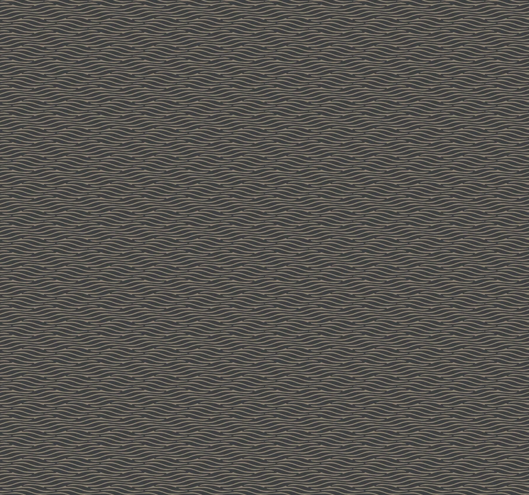 Elevated Waves Wallpaper Black wallpaper by York Wallcoverings