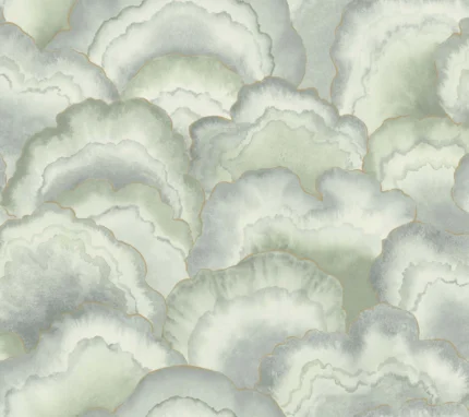 Abalone Fans Wallpaper Seaglass wallpaper by York Wallcoverings