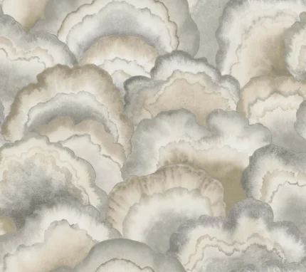 Abalone Fans Wallpaper Smokey wallpaper by York Wallcoverings