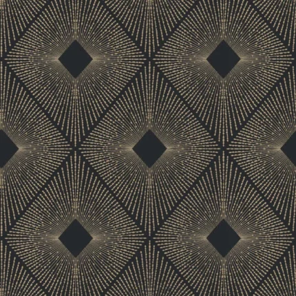 Harlowe Wallpaper Blackgold wallpaper by York Wallcoverings