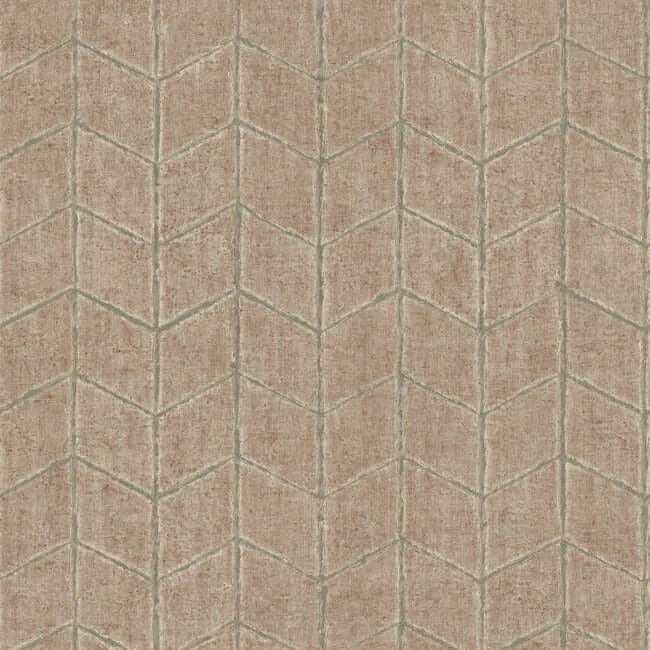 Flatiron Geometric Wallpaper Brick wallpaper by York Wallcoverings