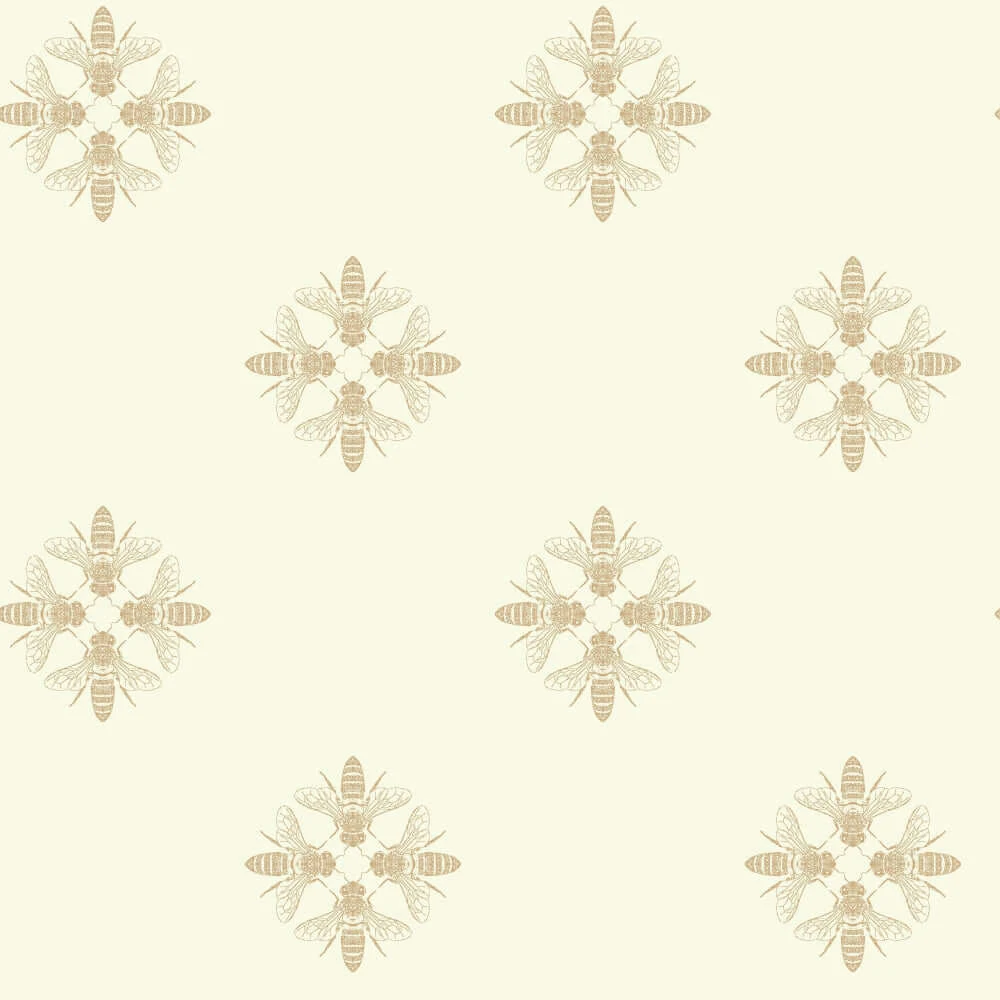 Honey Bee Wallpaper Goldcream wallpaper by York Wallcoverings