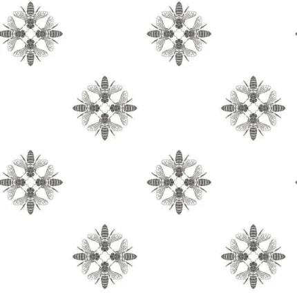 Honey Bee Wallpaper Blackwhite wallpaper by York Wallcoverings