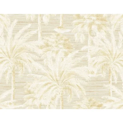 Dream Of Palm Trees Beige Texture Wallpaper wallpaper by York Wallcoverings
