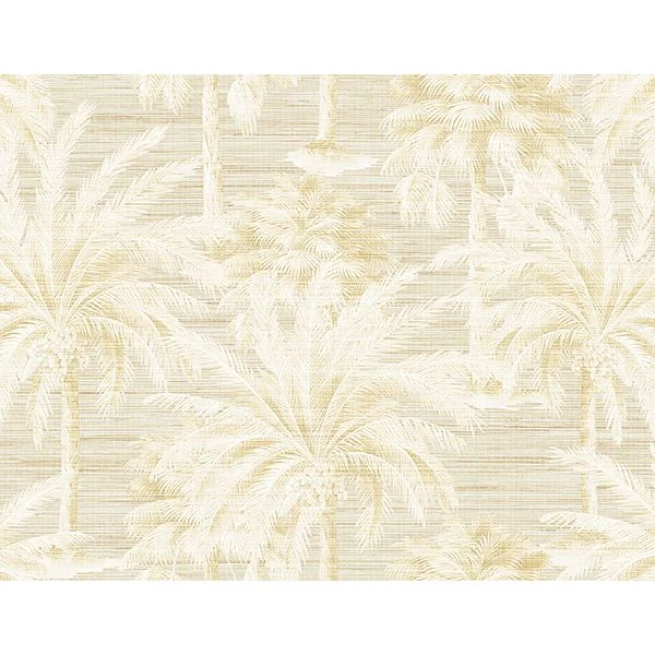 Dream Of Palm Trees Beige Texture Wallpaper wallpaper by York Wallcoverings