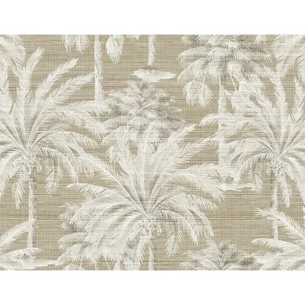 Dream Of Palm Trees Brown Texture Wallpaper wallpaper by York Wallcoverings
