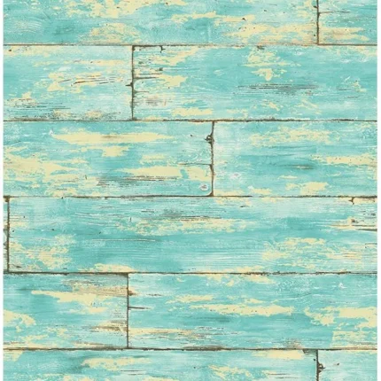 Shipwreck Aquamarine Wood Wallpaper wallpaper by York Wallcoverings
