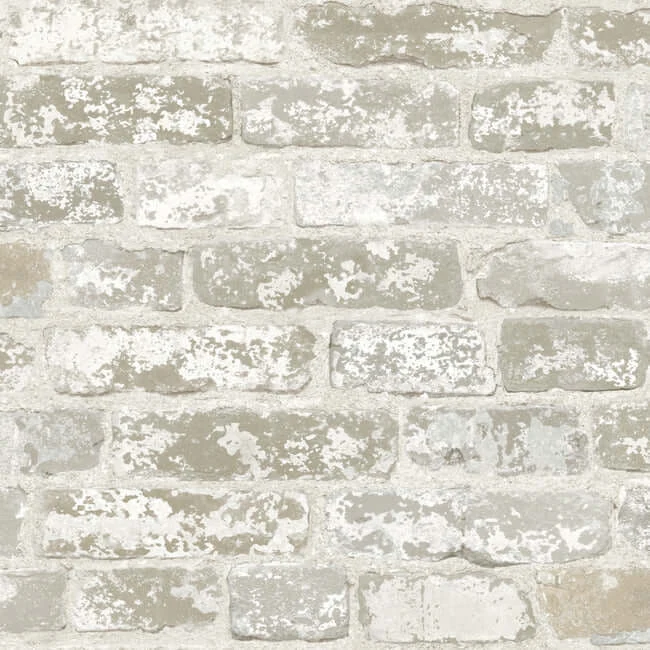 Brick Alley Wallpaper Ash wallpaper by York Wallcoverings