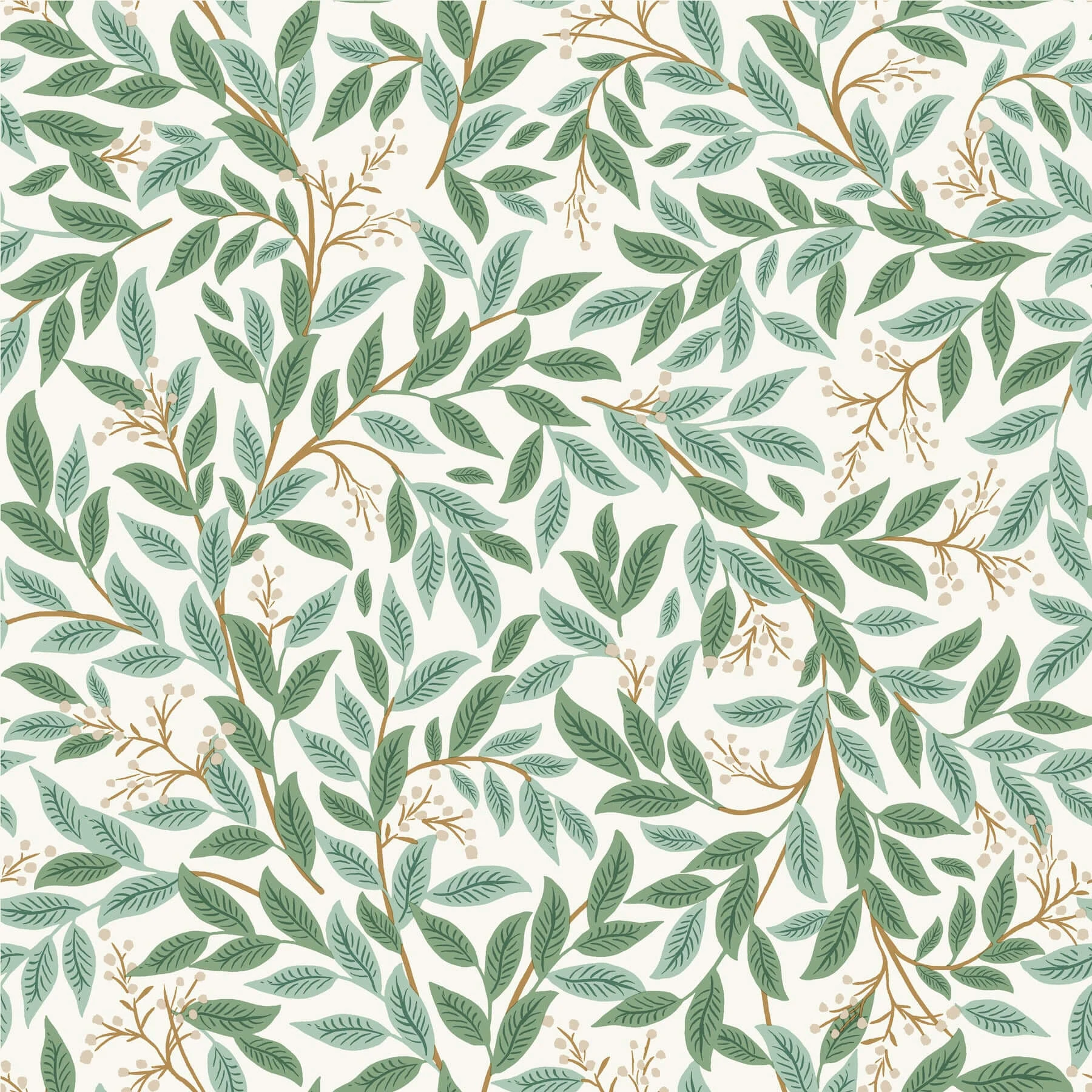 Willowberry Wallpaper Emerald White - York Wallpaper Image 1 Willowberry Wallpaper Emerald White wallpaper by York Wallcoverings
