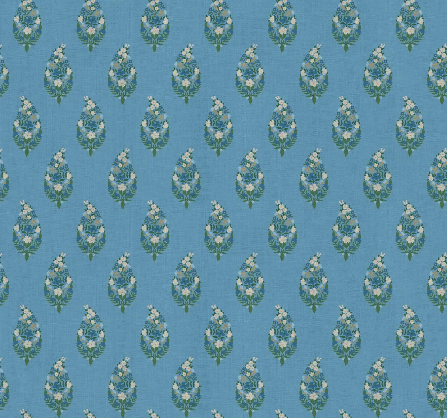 Paisley Wallpaper Blue wallpaper by York Wallcoverings