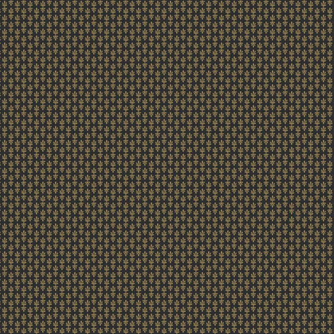 Petal Wallpaper Black Metallic Gold wallpaper by York Wallcoverings
