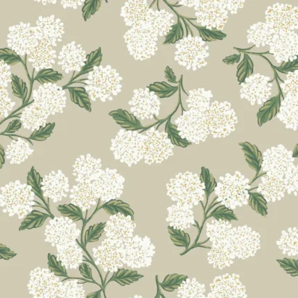 Hydrangea Wallpaper Linen wallpaper by York Wallcoverings