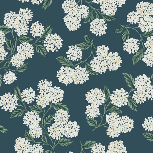 Hydrangea Wallpaper Teal - York Wallpaper Image 1 Hydrangea Wallpaper Teal wallpaper by York Wallcoverings
