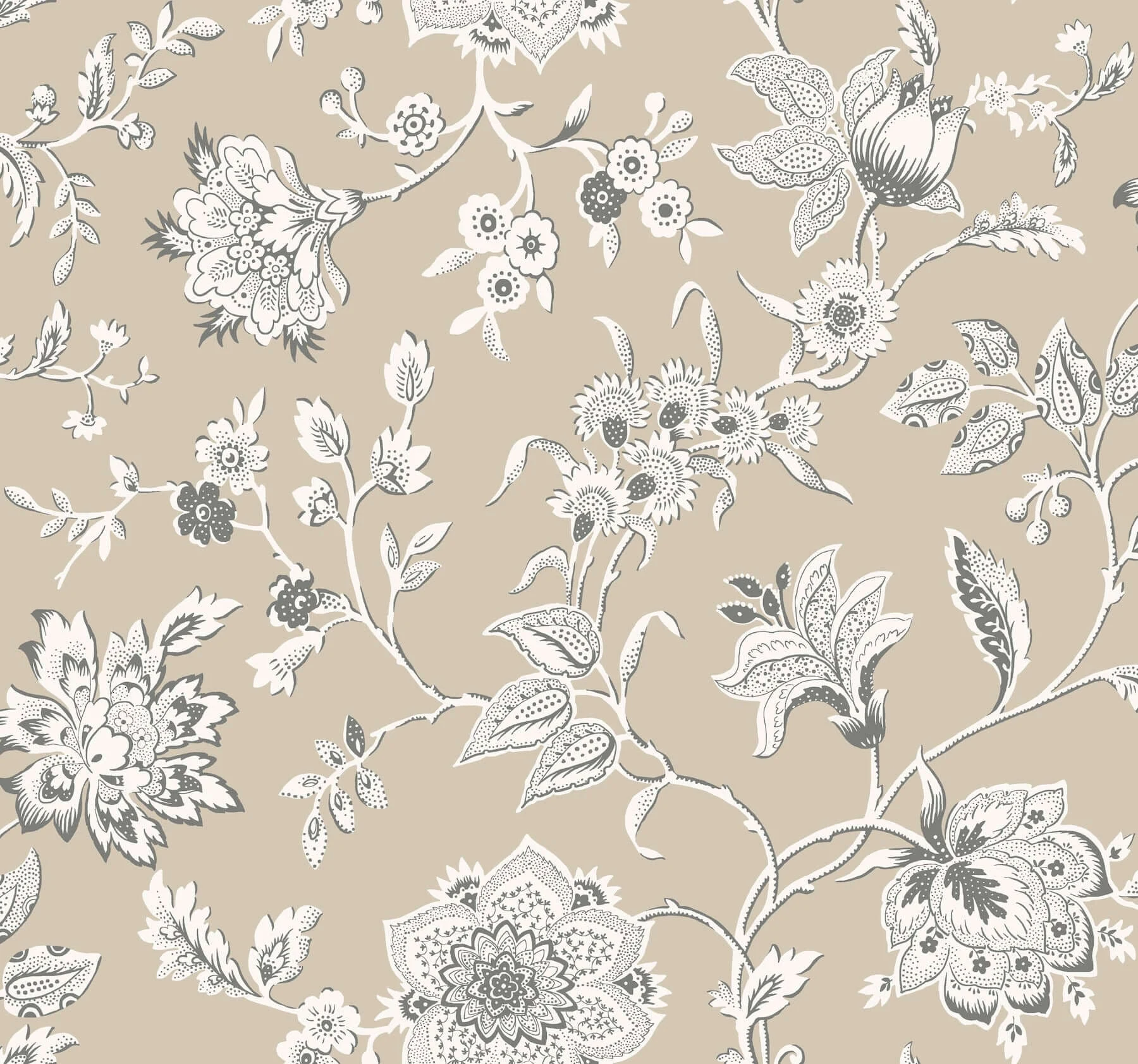 Sutton Wallpaper Taupe wallpaper by York Wallcoverings