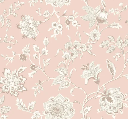 Sutton Wallpaper Blush wallpaper by York Wallcoverings