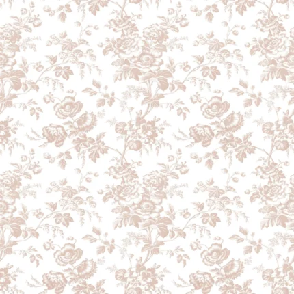 Anemone Toile Wallpaper Blush wallpaper by York Wallcoverings