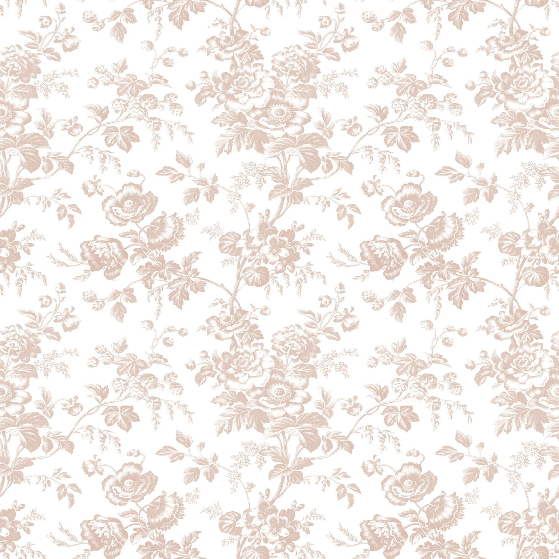 Anemone Toile Wallpaper Blush wallpaper by York Wallcoverings