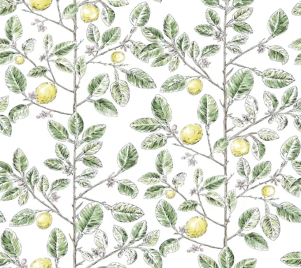Limoncello Toile Wallpaper Green wallpaper by York Wallcoverings