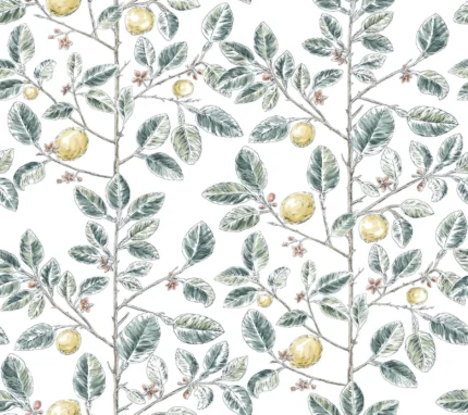 Limoncello Toile Wallpaper Forest wallpaper by York Wallcoverings