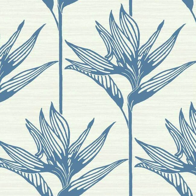 Bird Of Paradise Wallpaper Blue wallpaper by York Wallcoverings